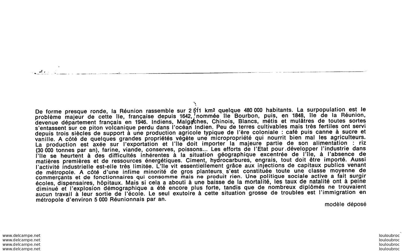 PREMIER JOUR D'EMISSION F.D.C. N°1006  05/02/1977   LA REUNION SAINT DENIS - 1970-1979