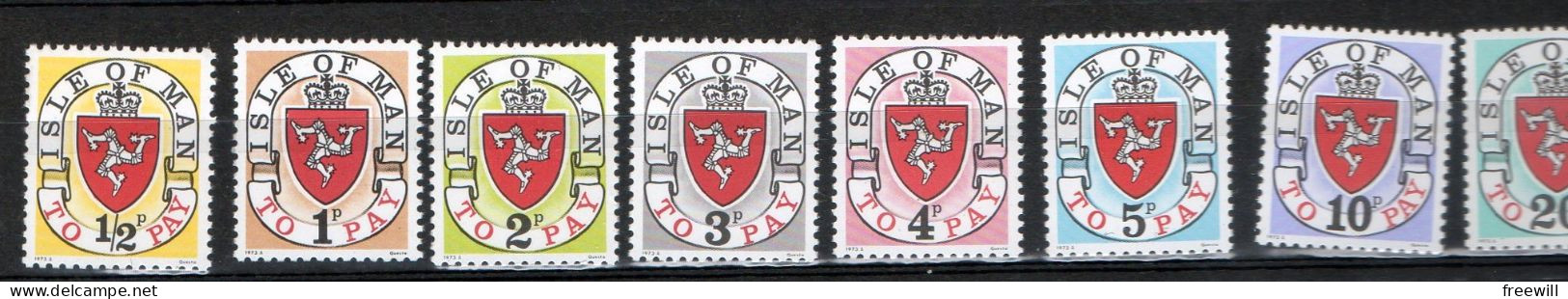 Isle Of Man  Timbres Taxes , Due To Pay XXX1973 - Isle Of Man