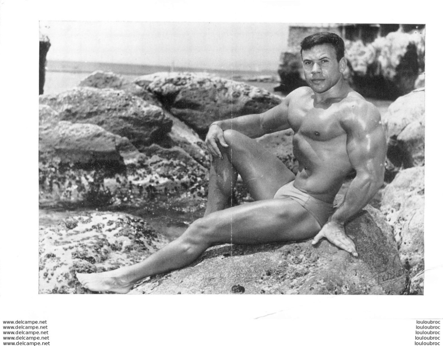 PHOTO HOMME  CULTURISME CULTURISTE FORMAT 21 X 15 CM - Sporten