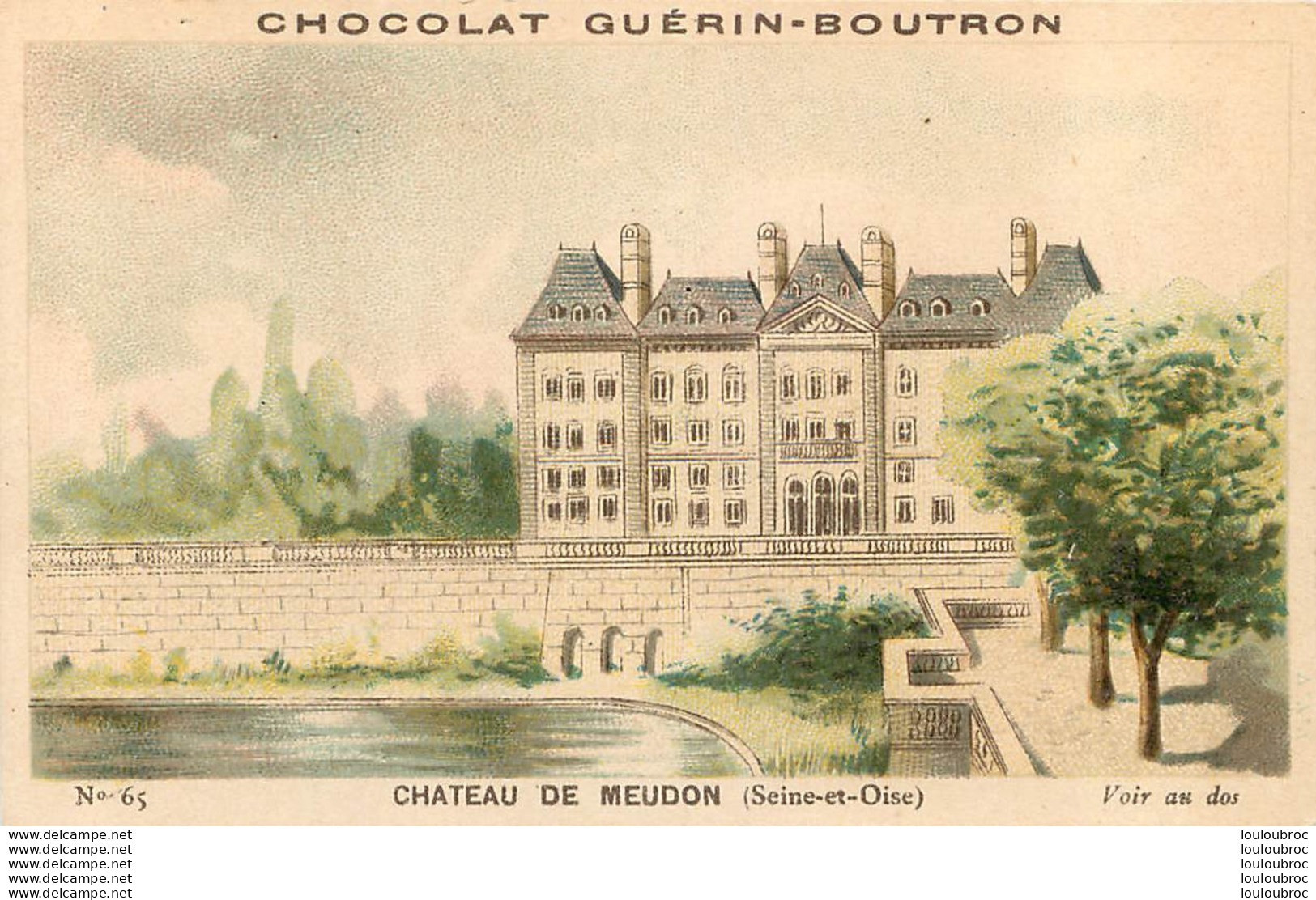 CHROMO  CHOCOLAT GUERIN BOUTRON  CHATEAU DE MEUDON - Guerin Boutron