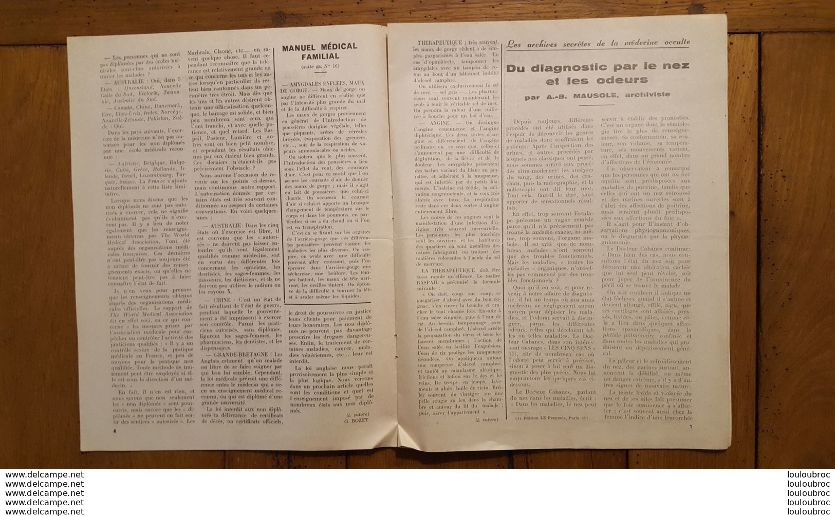 LA REVUE DES GUERISSEURS 06/1952  N°17  LES MAGNETISEURS S'ORGANISENT  TOUTE LA MEDECINE OCCULTE 16 PAGES - Geheimleer