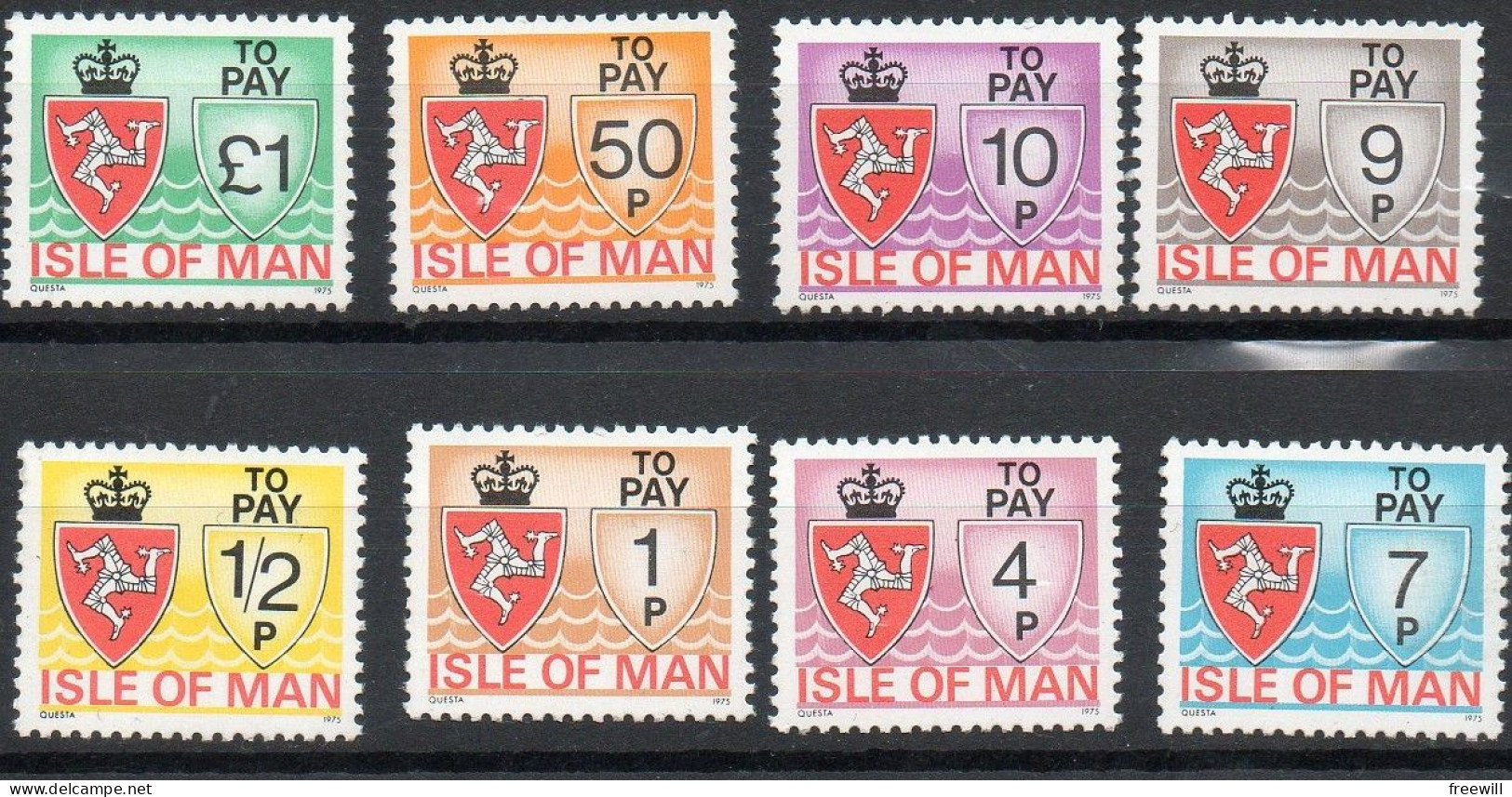 Isle Of Man  Timbres Taxes , Due To Pay XXX1975 - Man (Ile De)