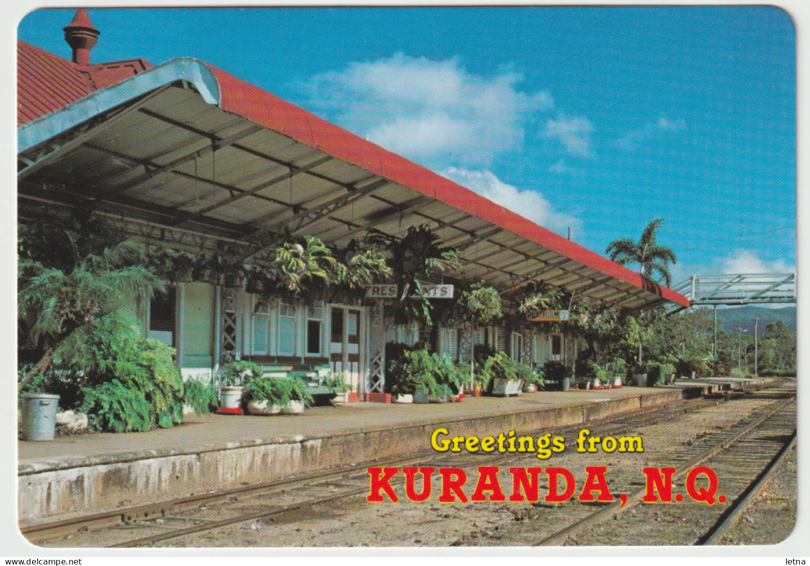 Australia QUEENSLAND QLD Railway Station KURANDA Murray Views W53 Postcard C1980s - Far North Queensland