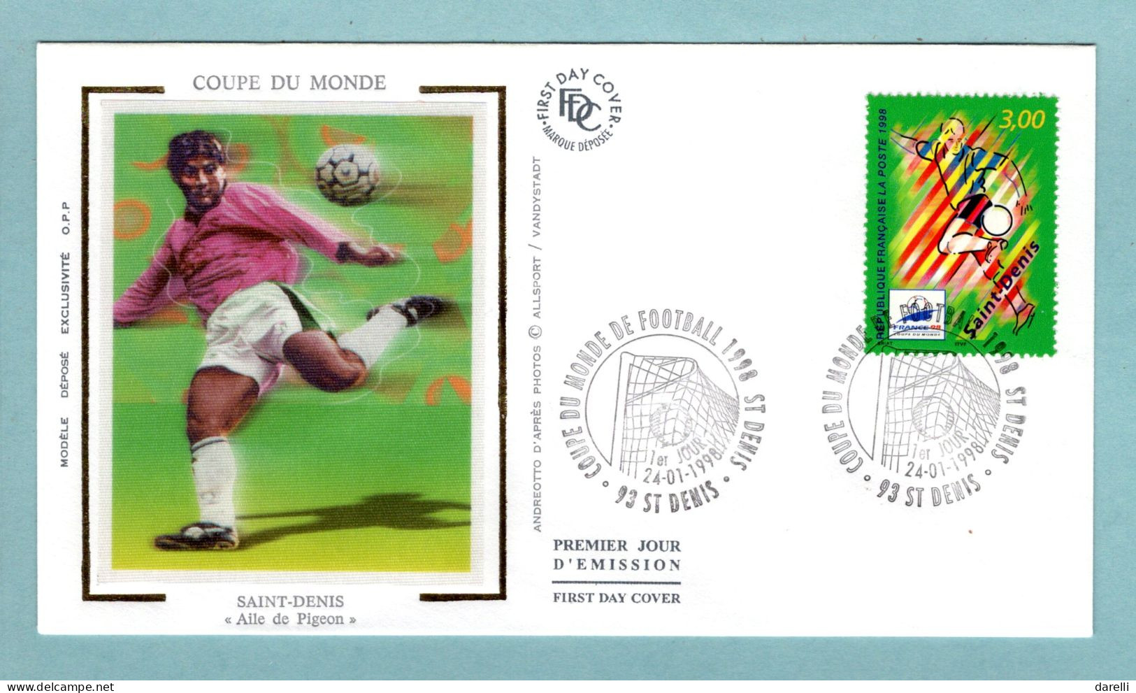 FDC France 1998 - Coupe Du Monde De Football 1998 - Saint-Denis - 3131 - 93 St Denis - 1990-1999