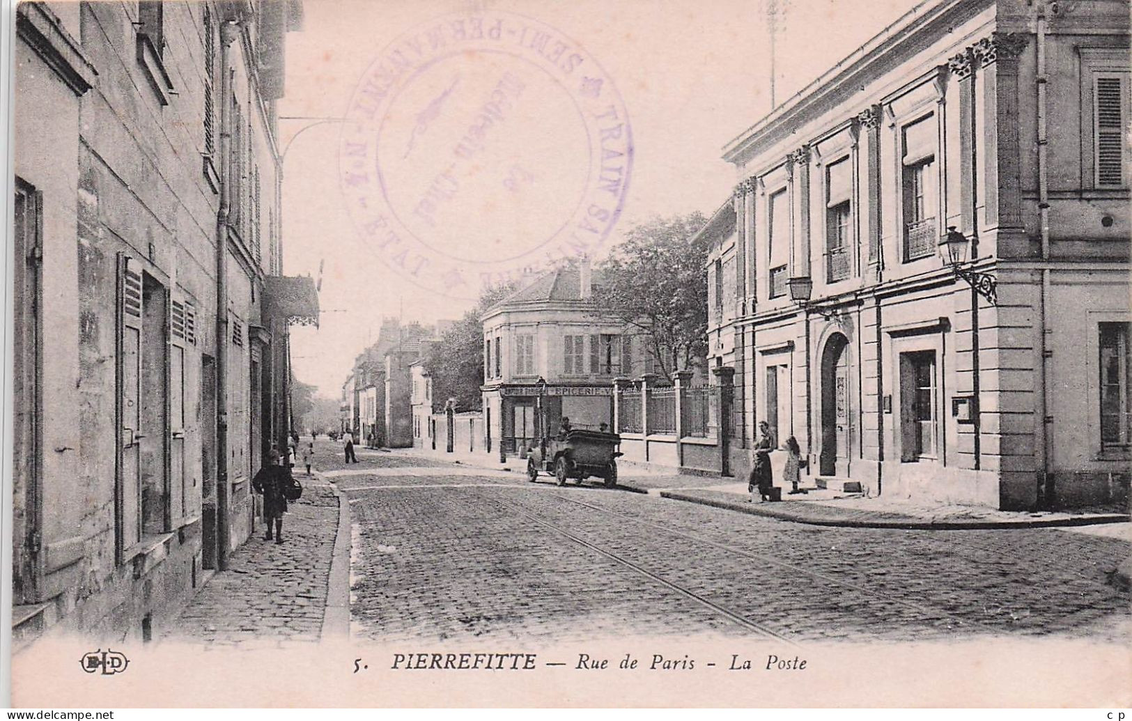 Pierrefitte Sur Seine - Rue De Paris - La Poste -  CPA °J - Pierrefitte Sur Seine