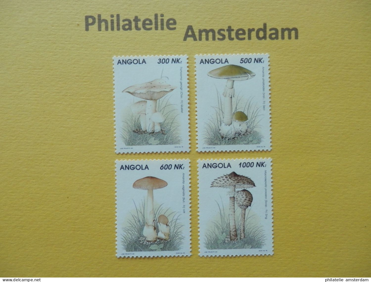 Angola 1993, FLORA MUSHROOMS CHAMPIGNONS PILZE SETAS PADDESTOELEN: Mi 945-48, ** - Champignons