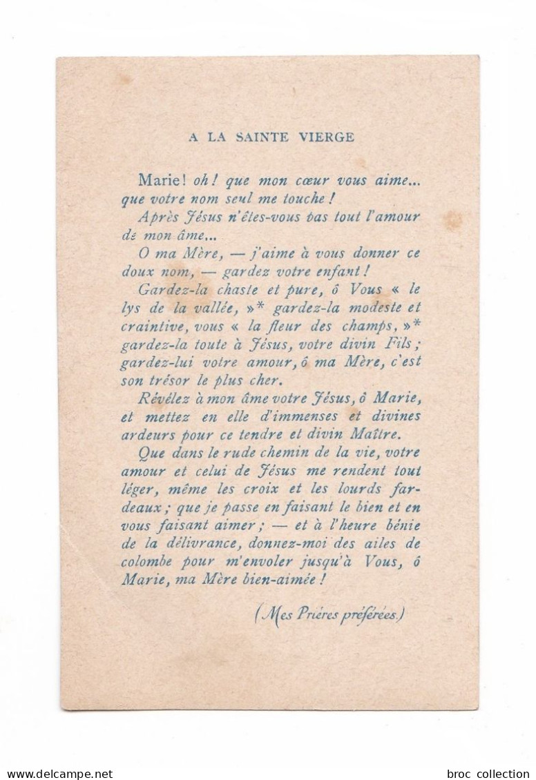 Ô Marie, Prière à La Sainte Vierge, éd. Bouasse Jeune N° 3896 - Andachtsbilder