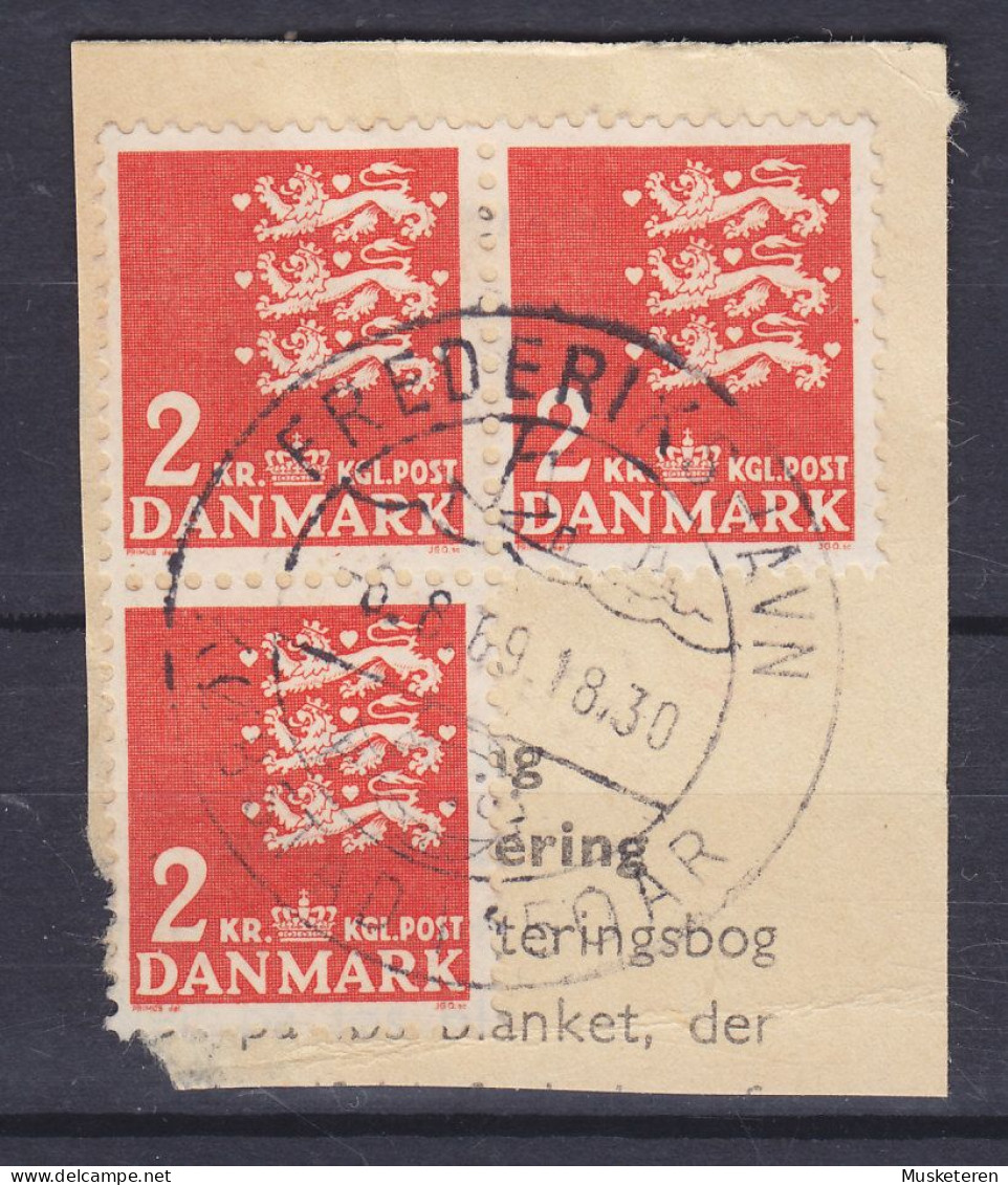 Denmark 1947 Mi. 290, 2.00 Kr. Kleines Reichswappen Sonderstempel 'Købstad I 50 År' FREDERIKSHAVN 1969 Clip - Oblitérés