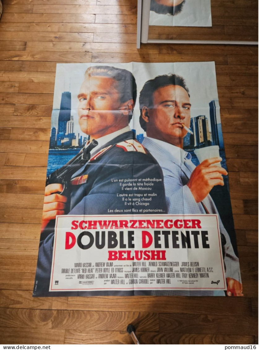 Grande Affiche Double Détente Avec Arnold Schwarzenegger Et James Belushi - Posters