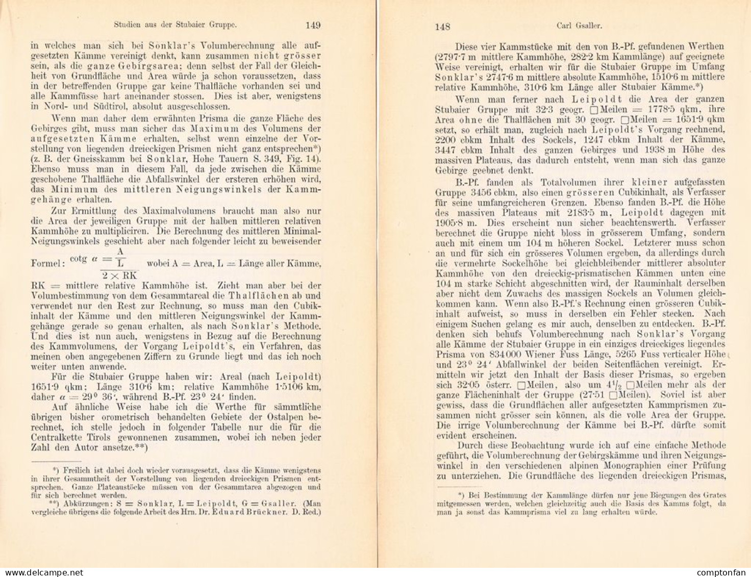 A102 1505 Carl Gsaller Stubai Stubaier Alpen Bergsteigen Artikel 1886 - Other & Unclassified