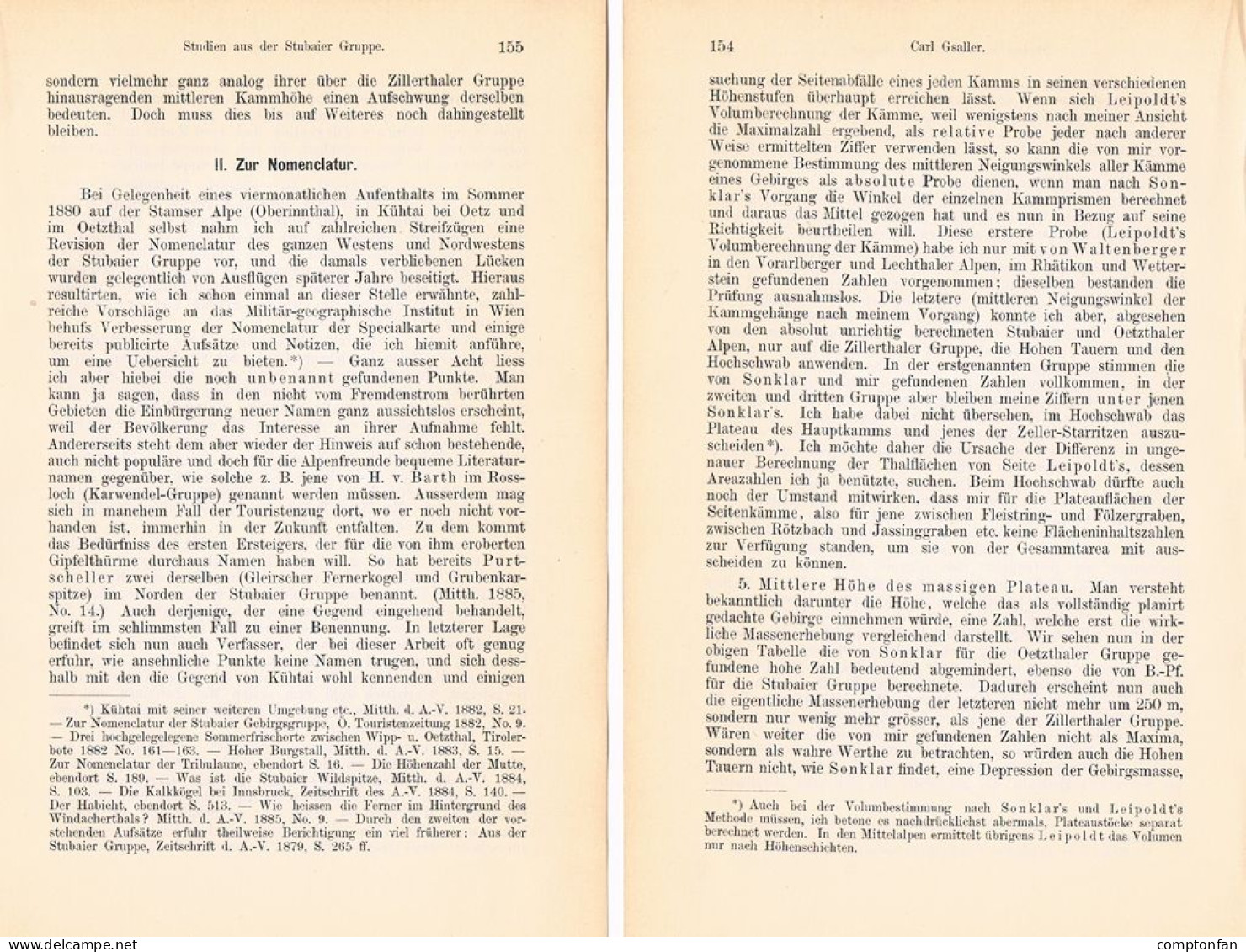 A102 1505 Carl Gsaller Stubai Stubaier Alpen Bergsteigen Artikel 1886 - Sonstige & Ohne Zuordnung