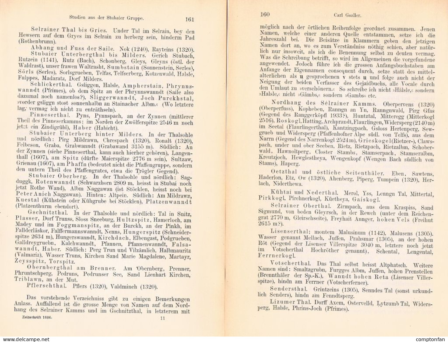 A102 1505 Carl Gsaller Stubai Stubaier Alpen Bergsteigen Artikel 1886 - Autres & Non Classés