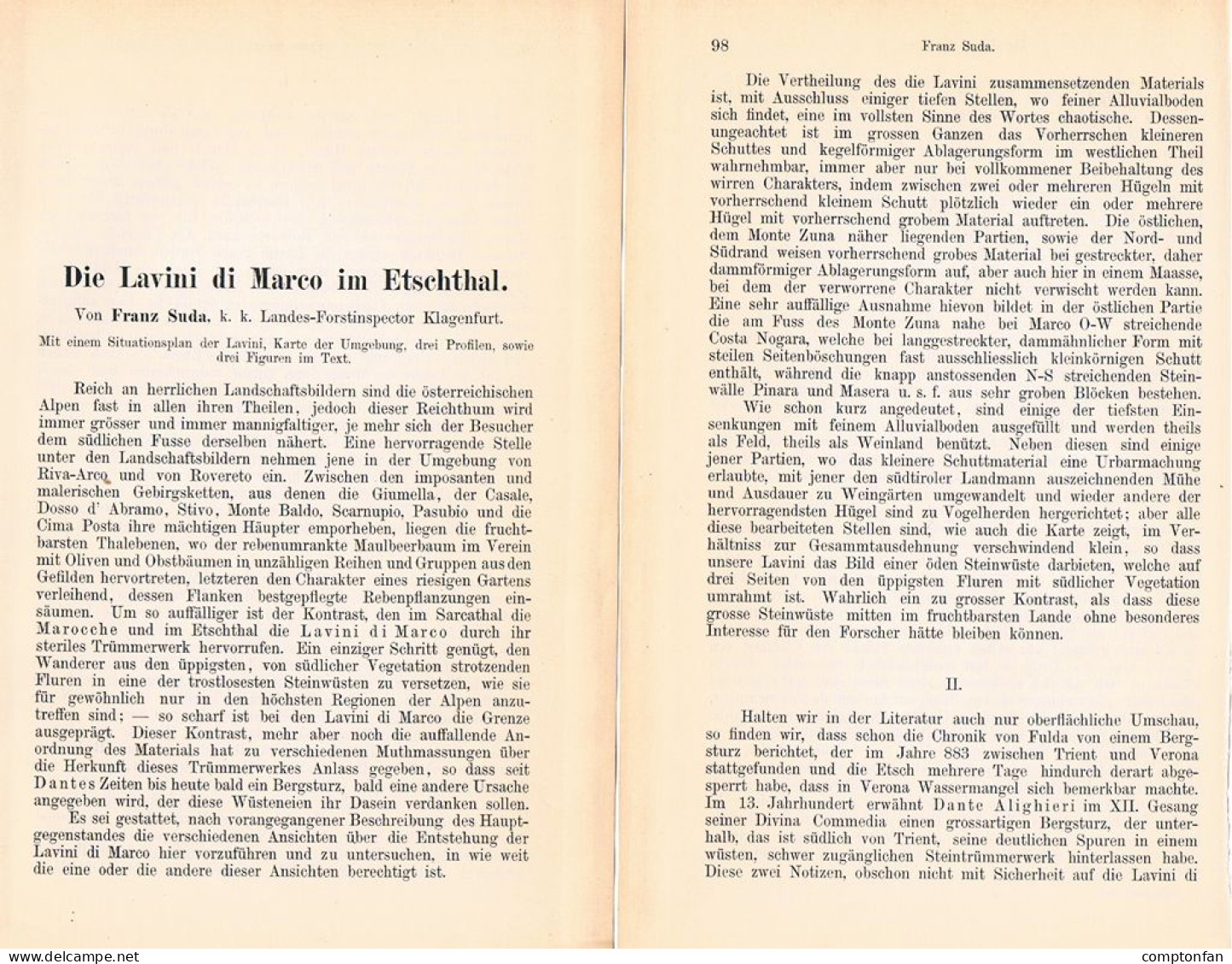 A102 1506 Franz Suda Lavini Di Marco Etschtal Trient Rovereto Artikel 1886 - Sonstige & Ohne Zuordnung