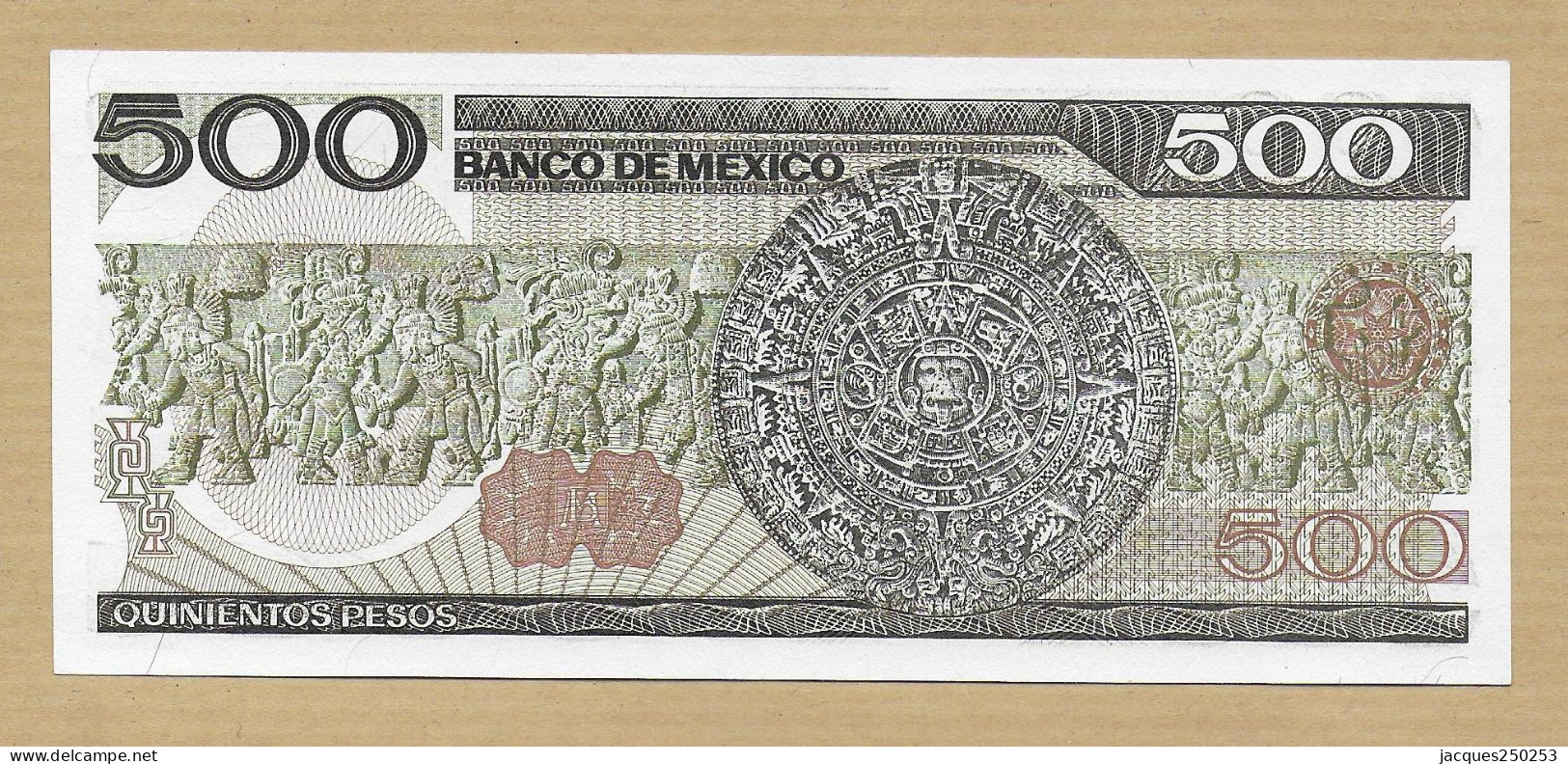 500 PESOS 7-08-1984 NEUF - Mexico