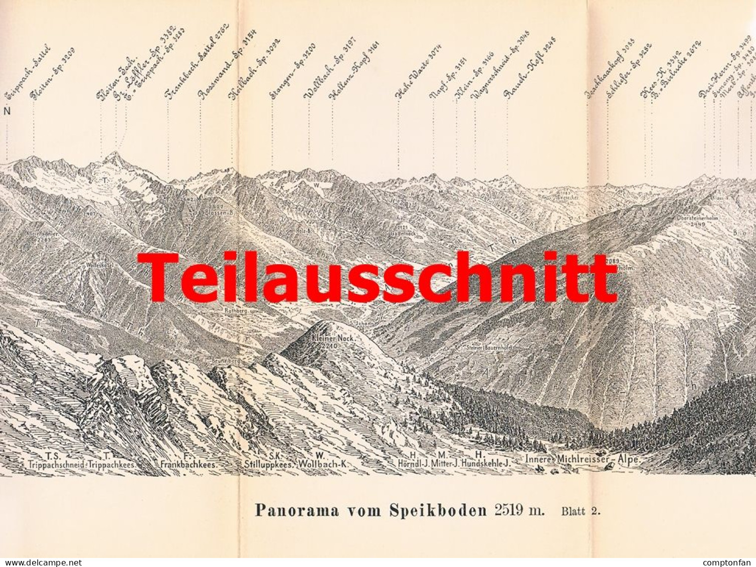A102 1507 Frischauf Speikboden Taufers Zillertaler Alpen Artikel 1886 - Sonstige & Ohne Zuordnung