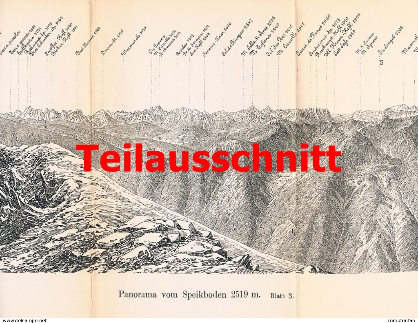 A102 1507 Frischauf Speikboden Taufers Zillertaler Alpen Artikel 1886 - Altri & Non Classificati