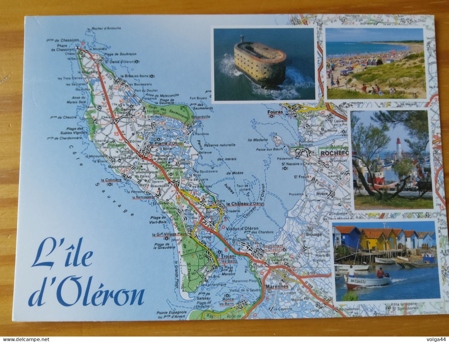 17 ILE D'OLERON -  Carte Géographique - Contour Du Département Avec Multivues - Maps