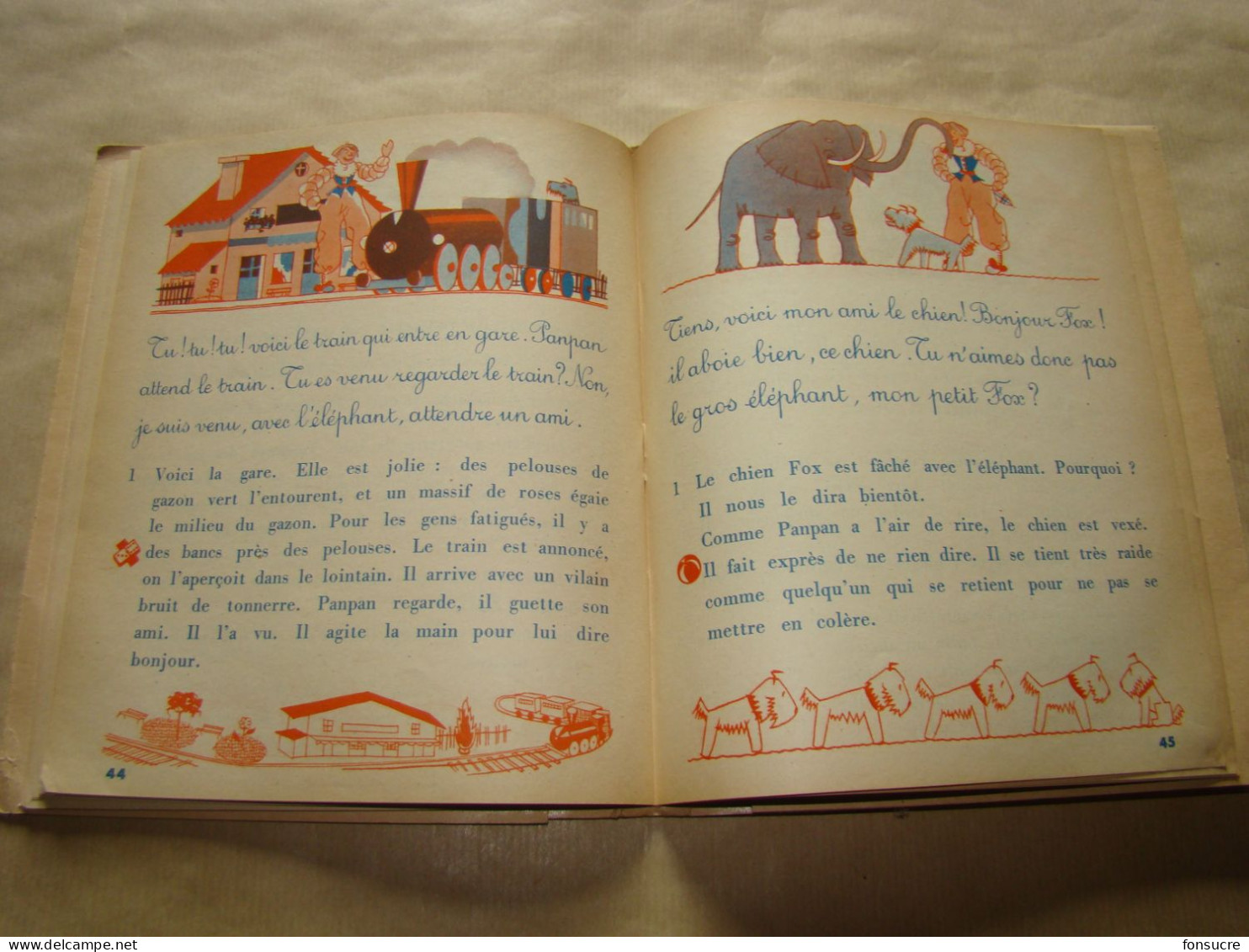 VR20 Livre scolaire Histoire pour apprendre à lire "Le Coffre aux Joujoux" M. Berger L. Truillet Ed. Sudel 54 pages 1950