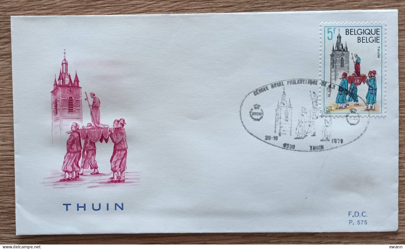 Belgique - FDC 1979 - YT N°1952 - Beffroi De Thuin - 1971-1980