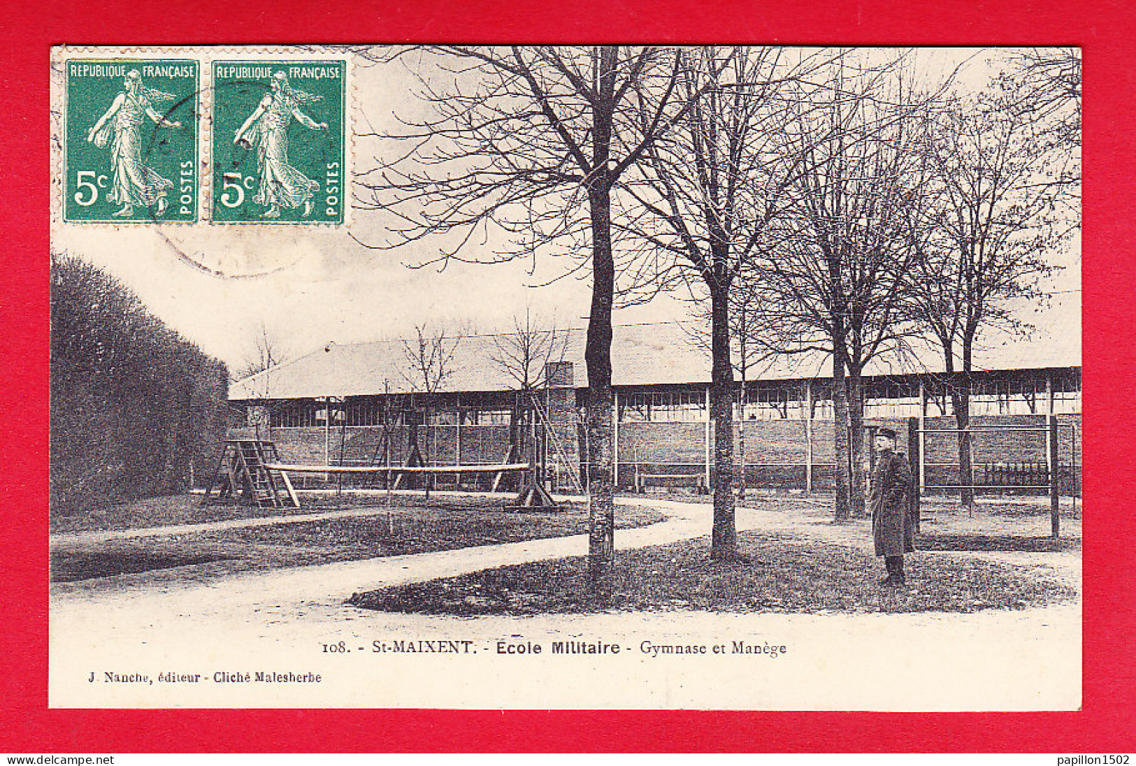 F-79-Saint Maixent L'Ecole-34P220  école Militaire, Gymnase Et Manège, Cpa BE - Saint Maixent L'Ecole