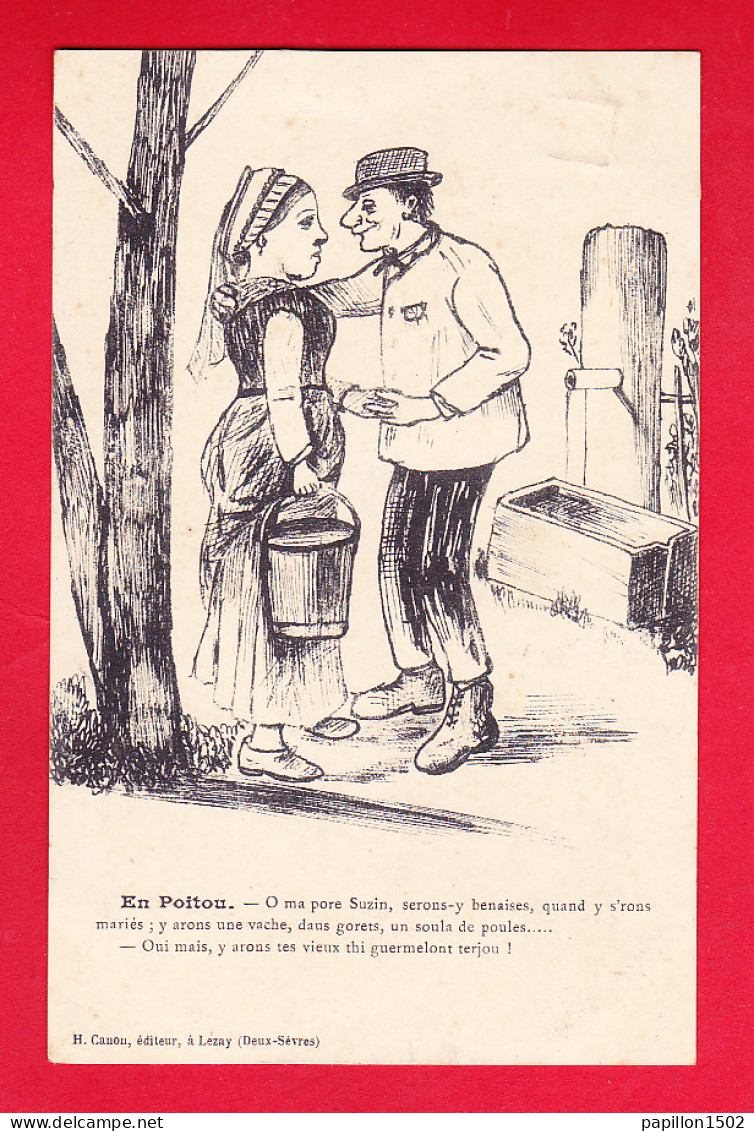 Illust-1273P220  En Poitou, Couple D'amoureux, Cpa BE - 1900-1949