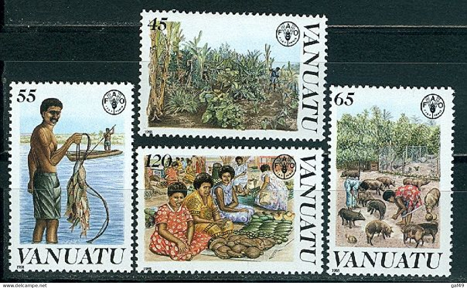 Vanuatu, Journée Mondiale De L'alimentation, N° 814 à 817 Y&T Neufs Sans Charnière - Vanuatu (1980-...)