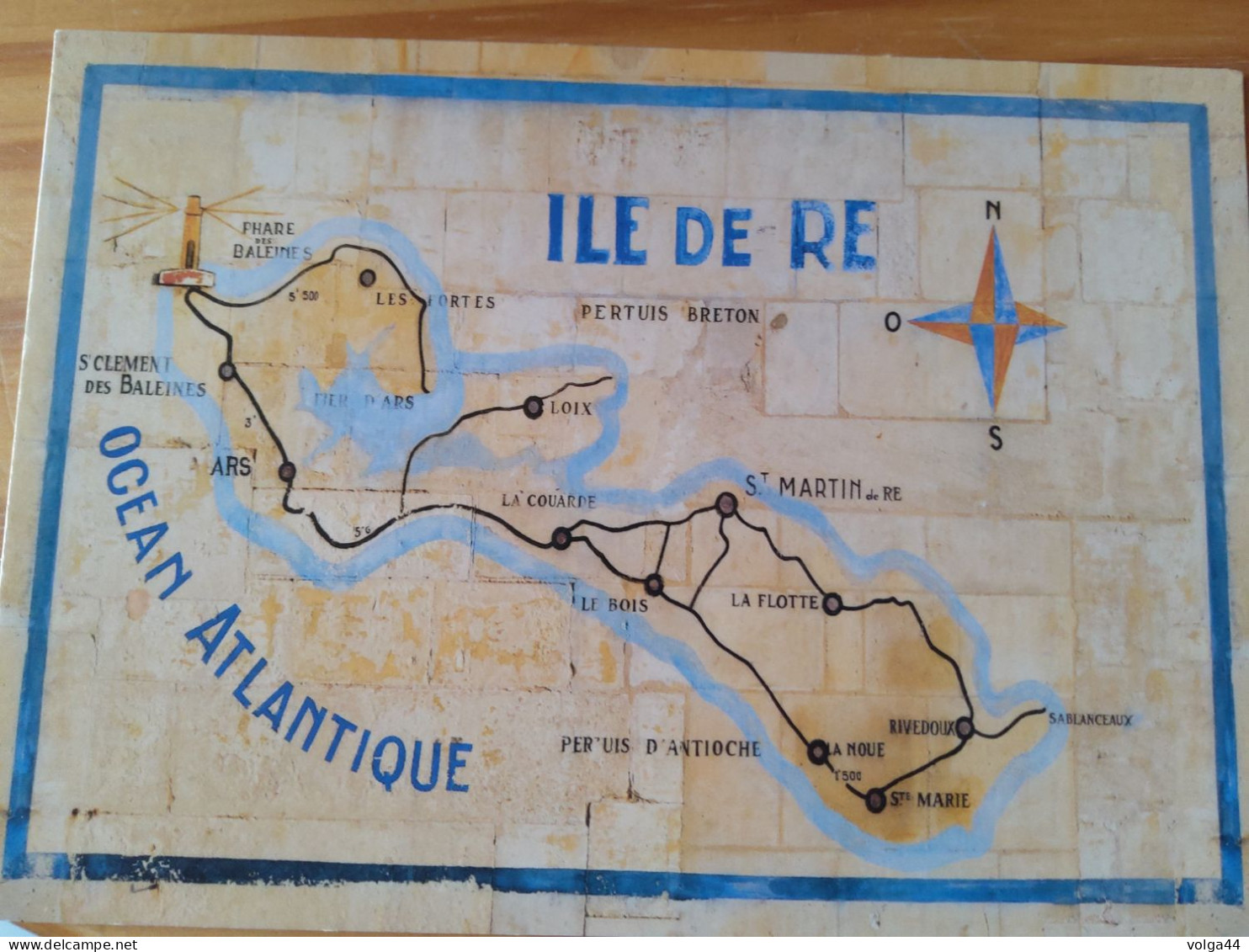 17  - ILE DE RE-  Carte Géographique - Landkarten