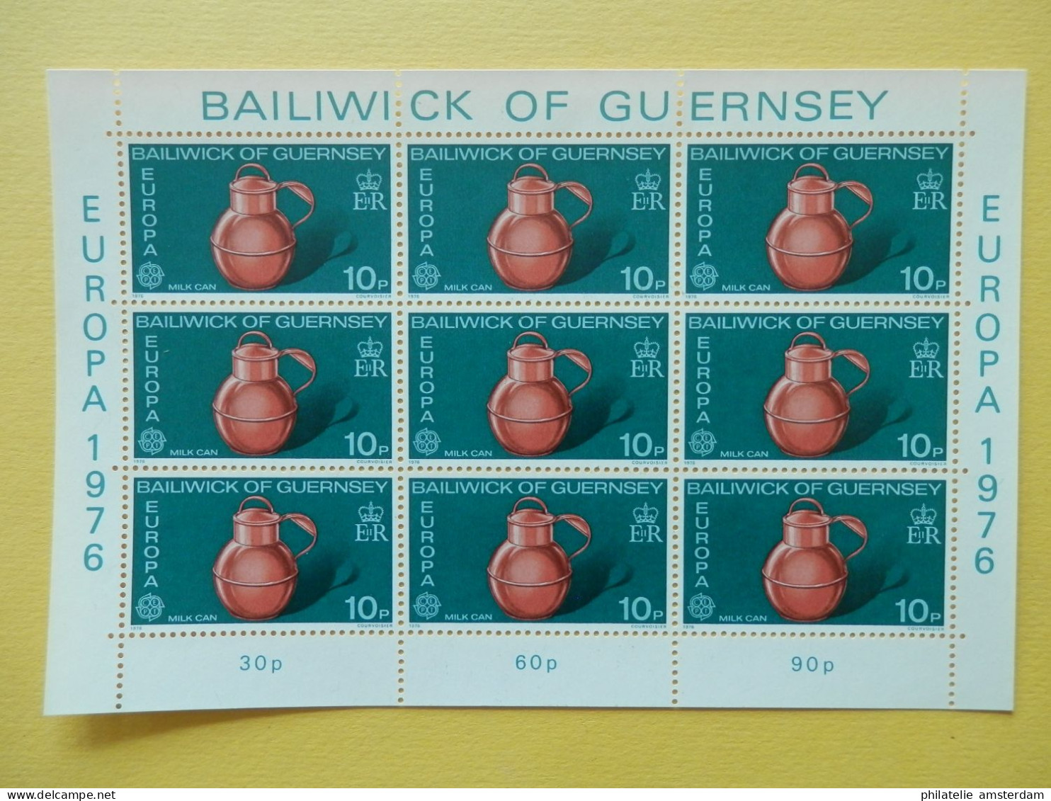 Guernsey 1976, FULL SHEETS / EUROPA CEPT: Mi 133-34, ** - 1976