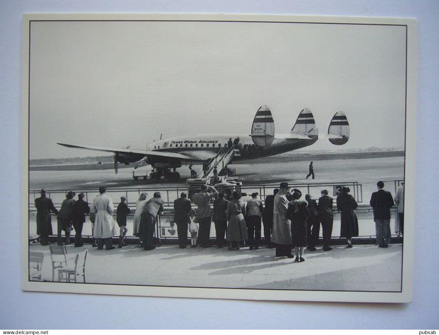 Avion / Airplane / TWA - TRANS WORLD AIRLINES / Super Constellation / Seen At Frankfurt Airport - 1946-....: Ere Moderne