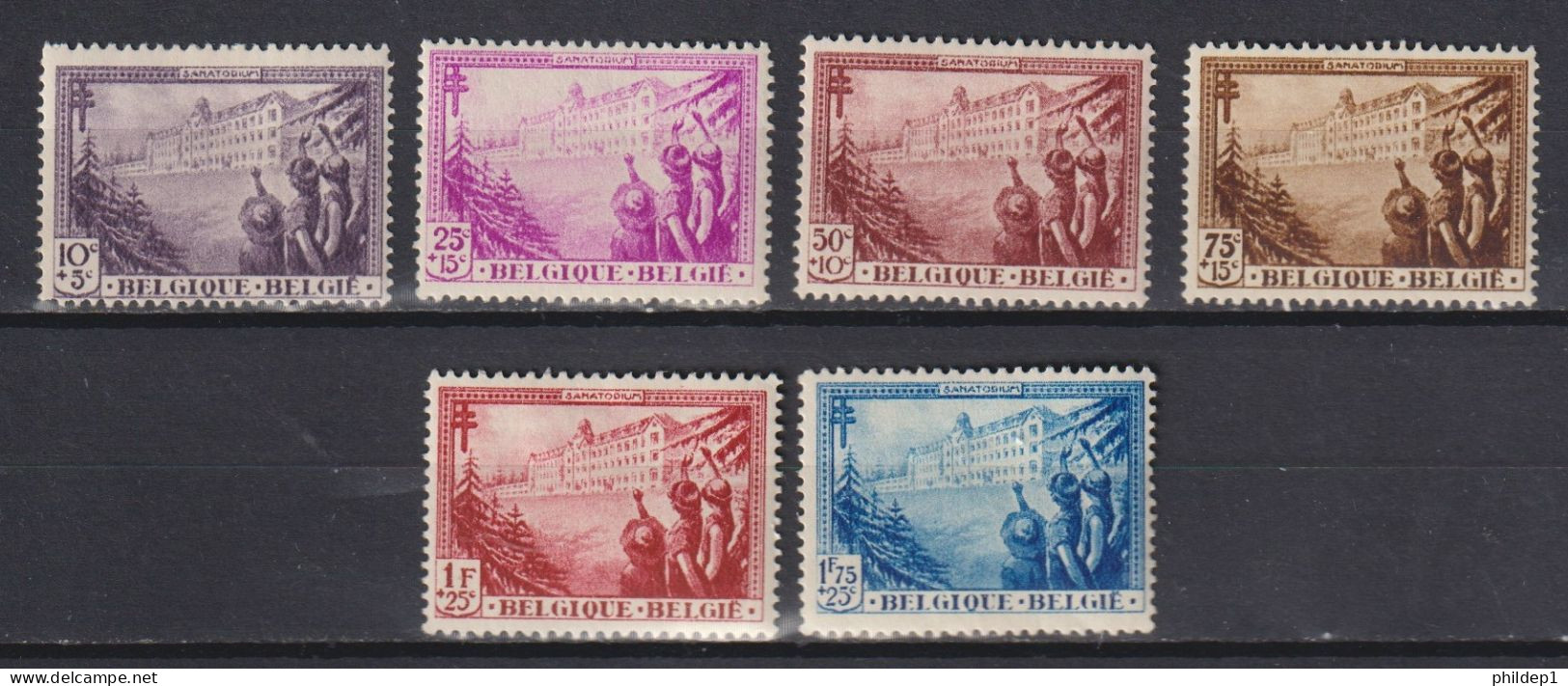 Belgique: COB N° 356/61 (sans Le 362) *, MH, Charniéré. TB !!! - Ongebruikt