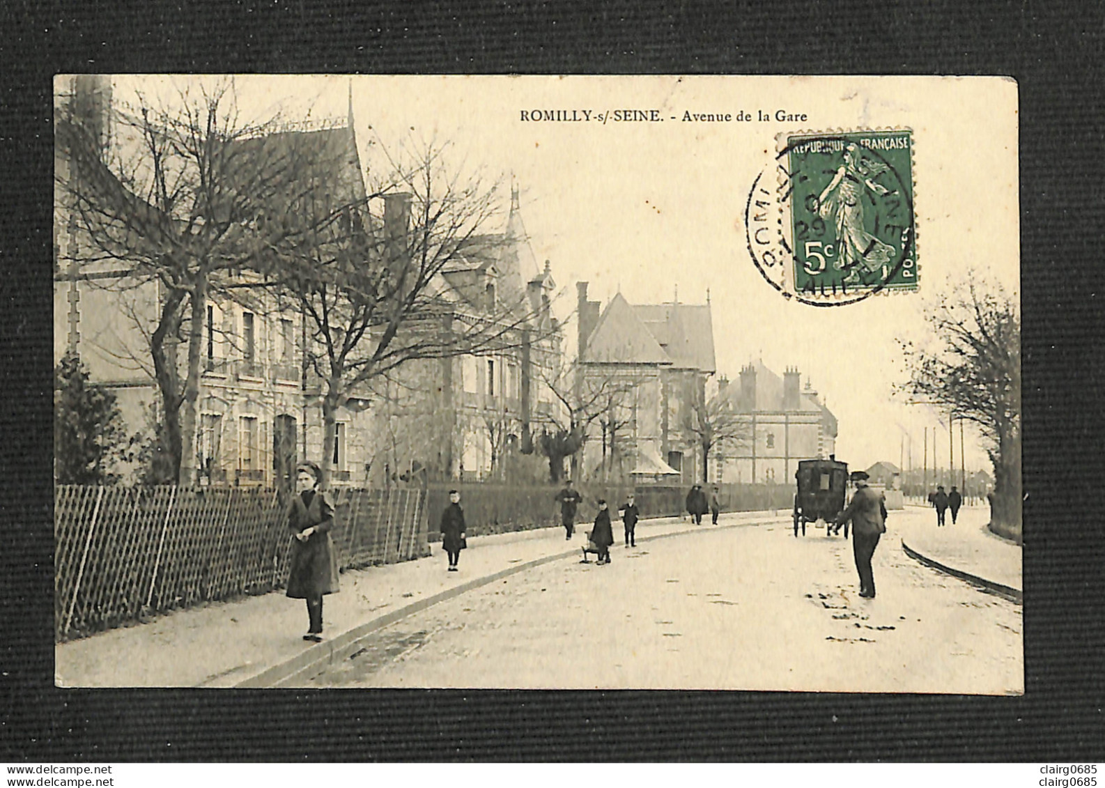 10 - ROMILLY Sur SEINE - Avenue De La Gare - 1910 - Romilly-sur-Seine