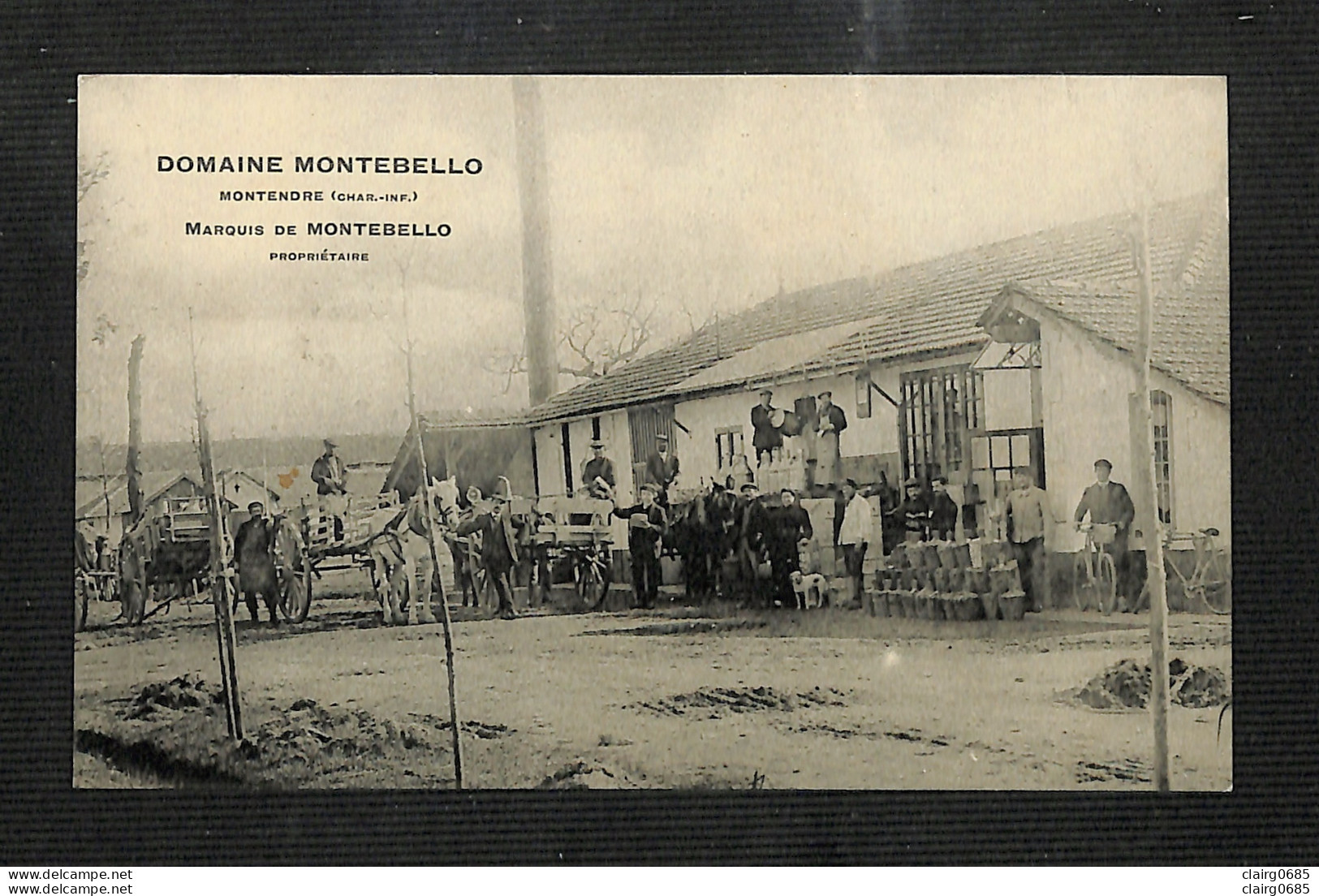 17 - MONTENDRE - Domaine MONTEBELLO - Marquis De MONTEBELLO Propriétaire - 1912 - Montendre