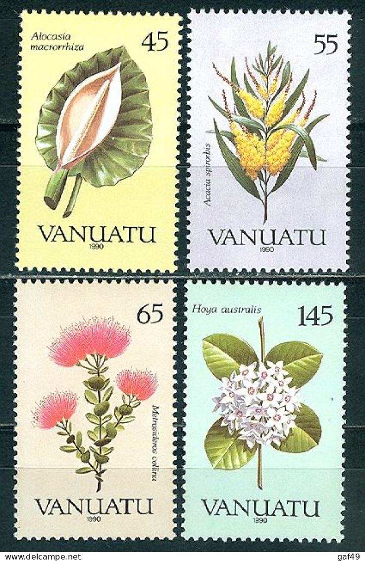 Vanuatu, Flore Fleurs Indigènes, N° 838 à 841 Y&T Neufs Sans Charnière - Vanuatu (1980-...)