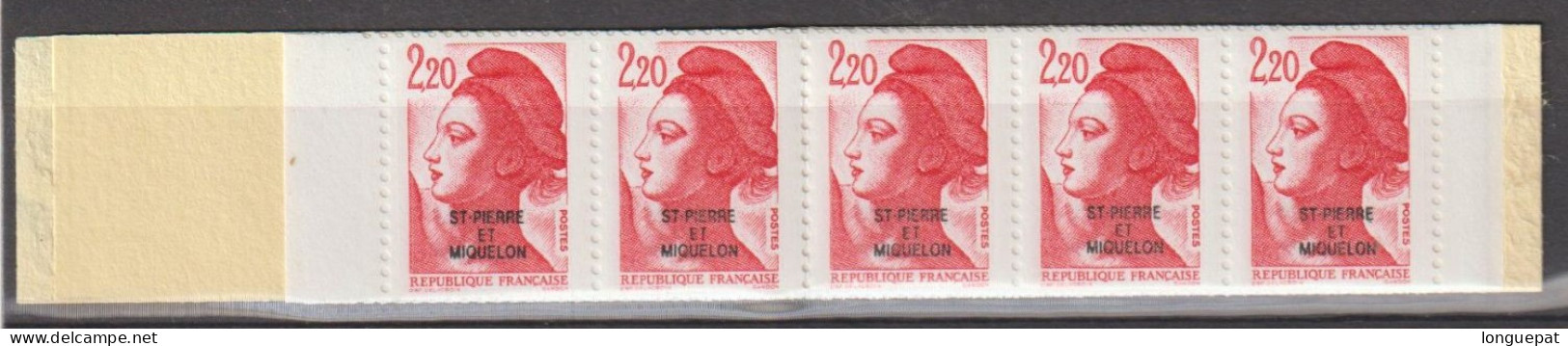 SAINT-PIERRE Et MIQUELON - Carnet De 10 Timbres, En Deux Bandes Horizontales Du N°467a - Unused Stamps