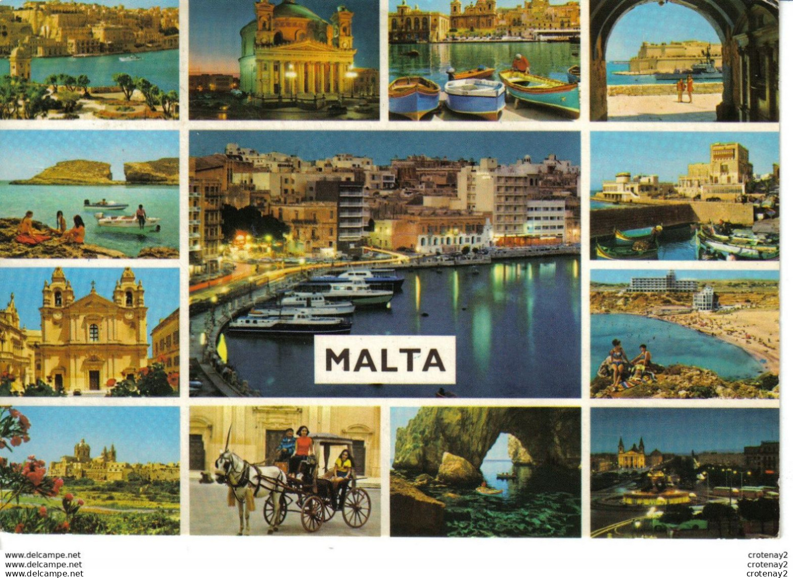 Malta MALTE N°P75348 Multivues De 1983 VOIR TIMBRE Labourage BIEDJA - Malte