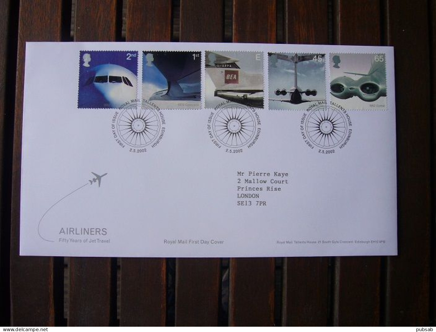 Avion / Airplane / BRITISH AIRWAYS / Airbus - Concorde - Trident - VC-10 - Comet / May 2,2002 - 2001-2010 Em. Décimales