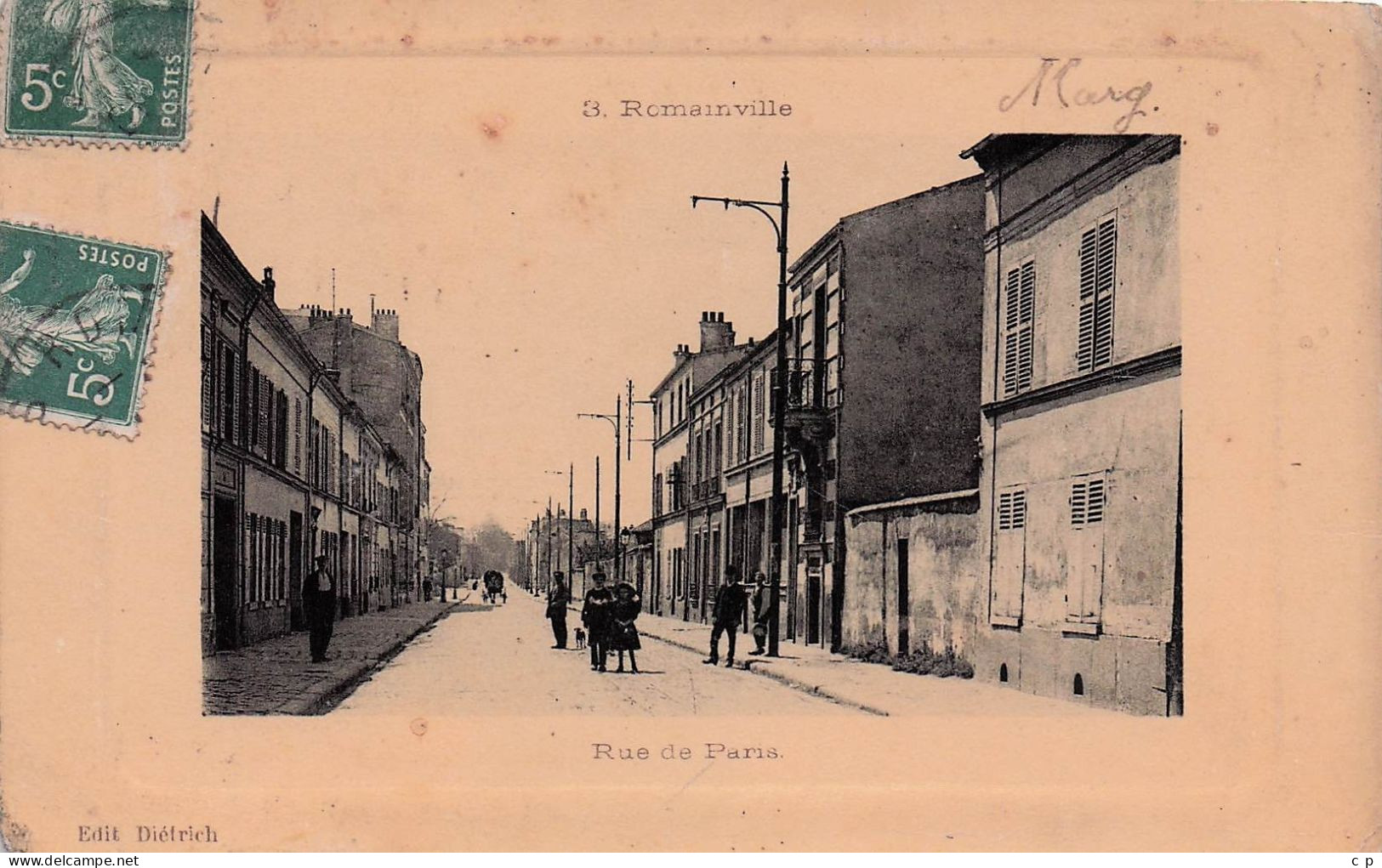 Romainville - Rue De Paris   -  CPA °J - Romainville