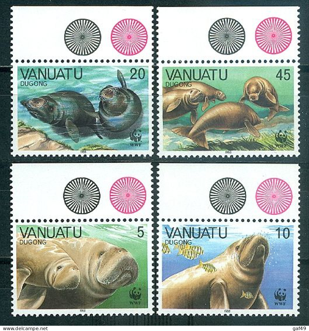 Vanuatu, Faune Protégée Le Dugong, N° 797 à 800 Y&T Neufs Sans Charnière Bord De Feuille Très Frais - Vanuatu (1980-...)