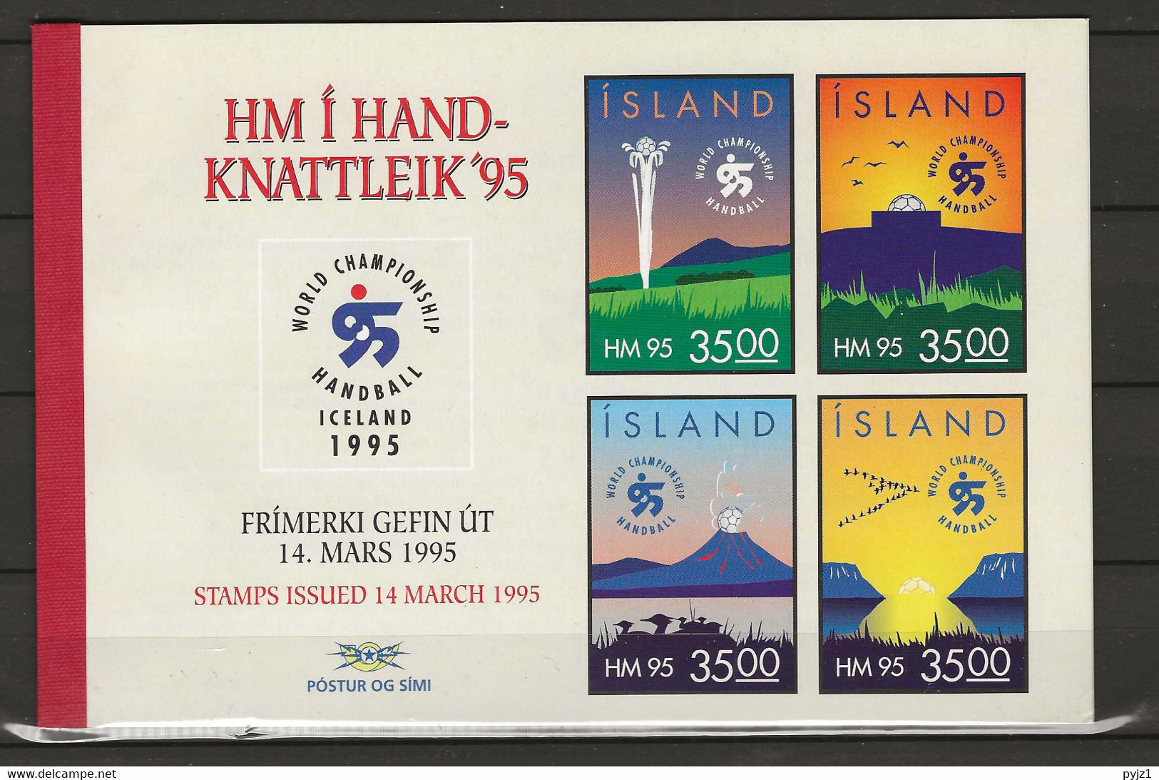 1995 MNH Iceland Booklet Mi 820-23 MH7 Postfris** - Carnets