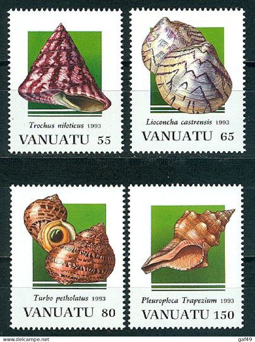Vanuatu, Faune Marine Coquillages, N° 931 à 934 Y&T Neufs Sans Charnière Très Frais - Vanuatu (1980-...)