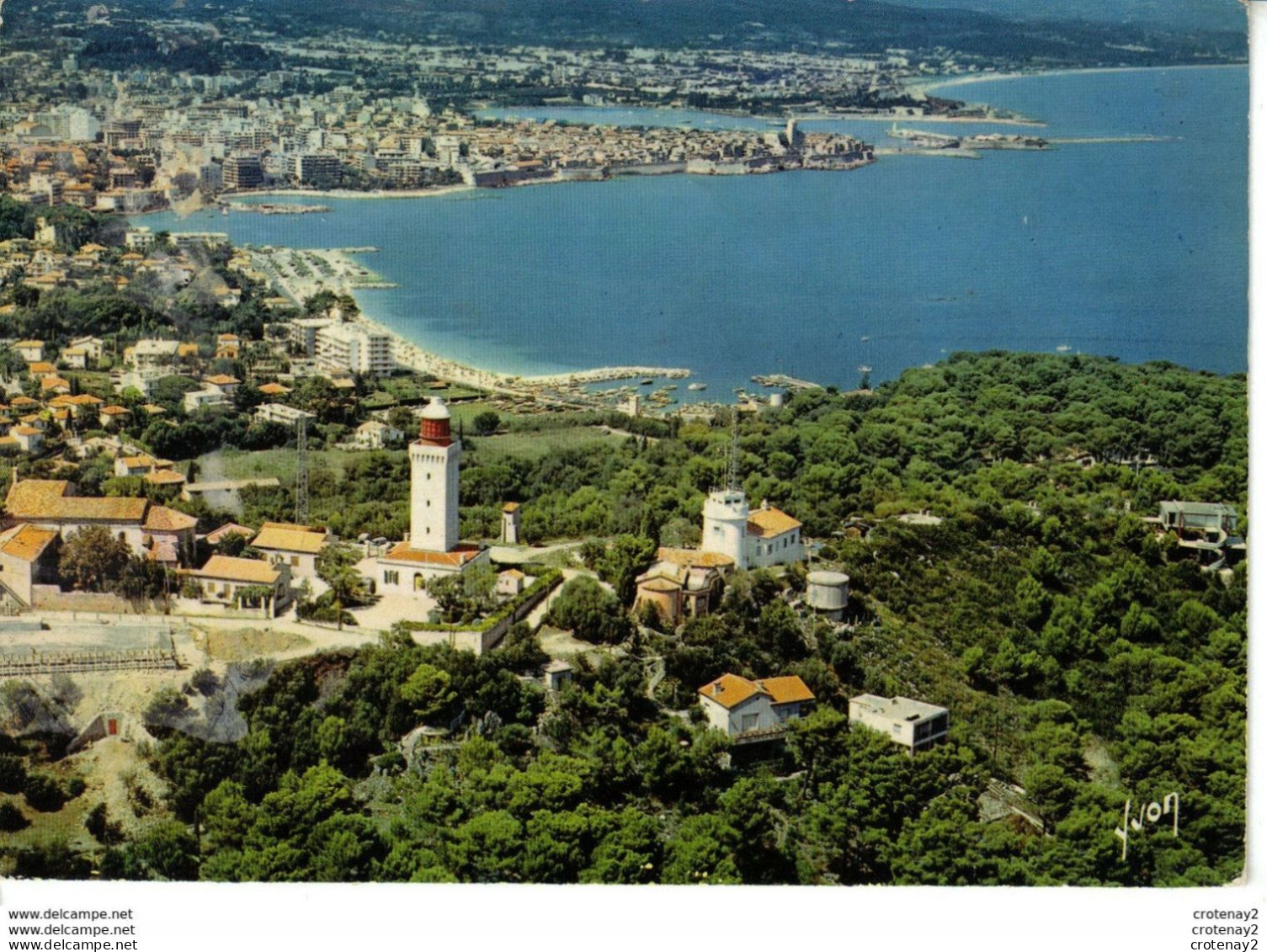 06 CAP D'ANTIBES N°1483 Vue Aérienne Perceval Plateau PHARE De La GAROUPE Sémaphore En 1974 - Cap D'Antibes - La Garoupe