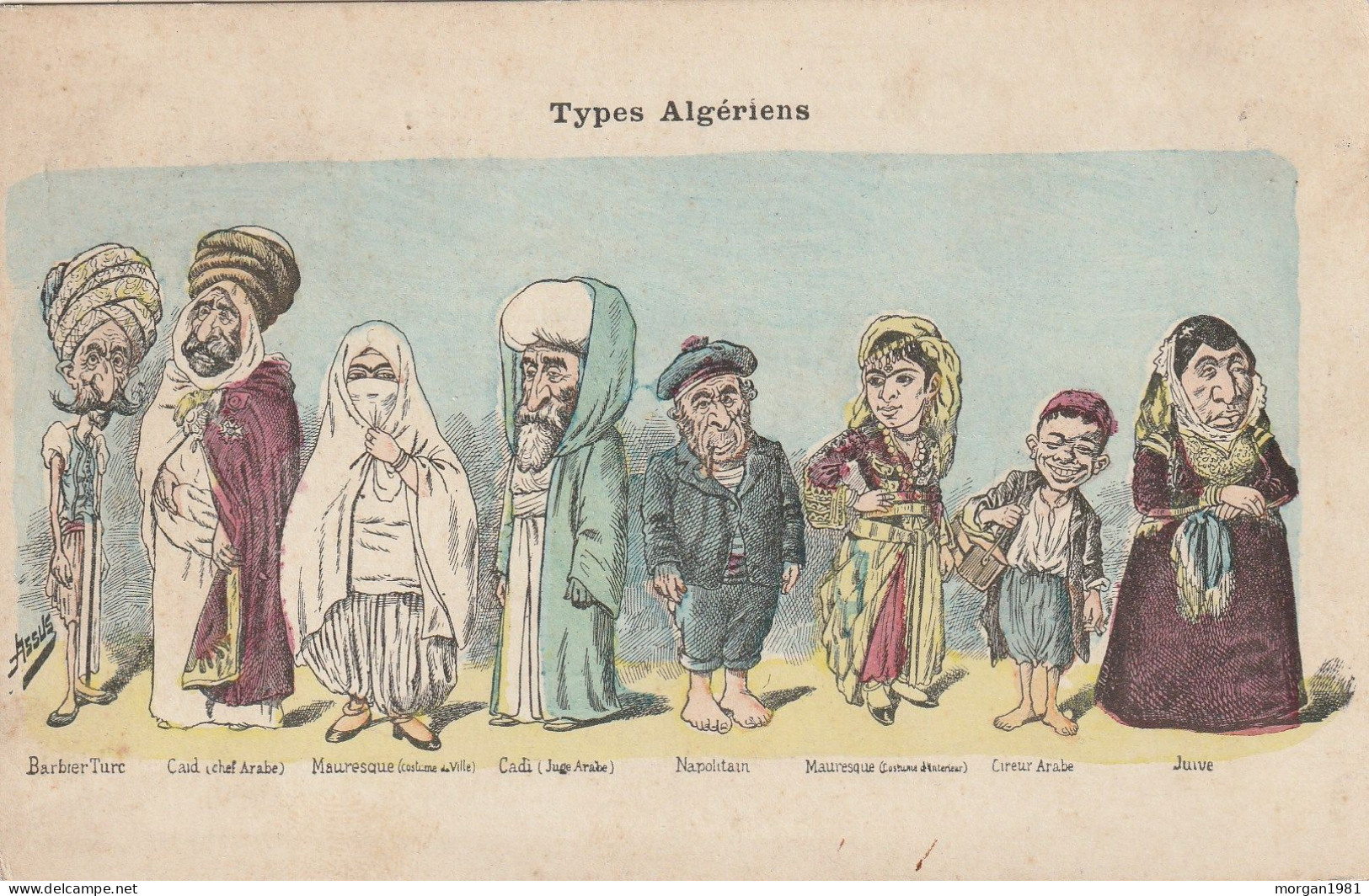 TYPES ALGERIENS ILLUSTRAT.  ASSUS - Judaika