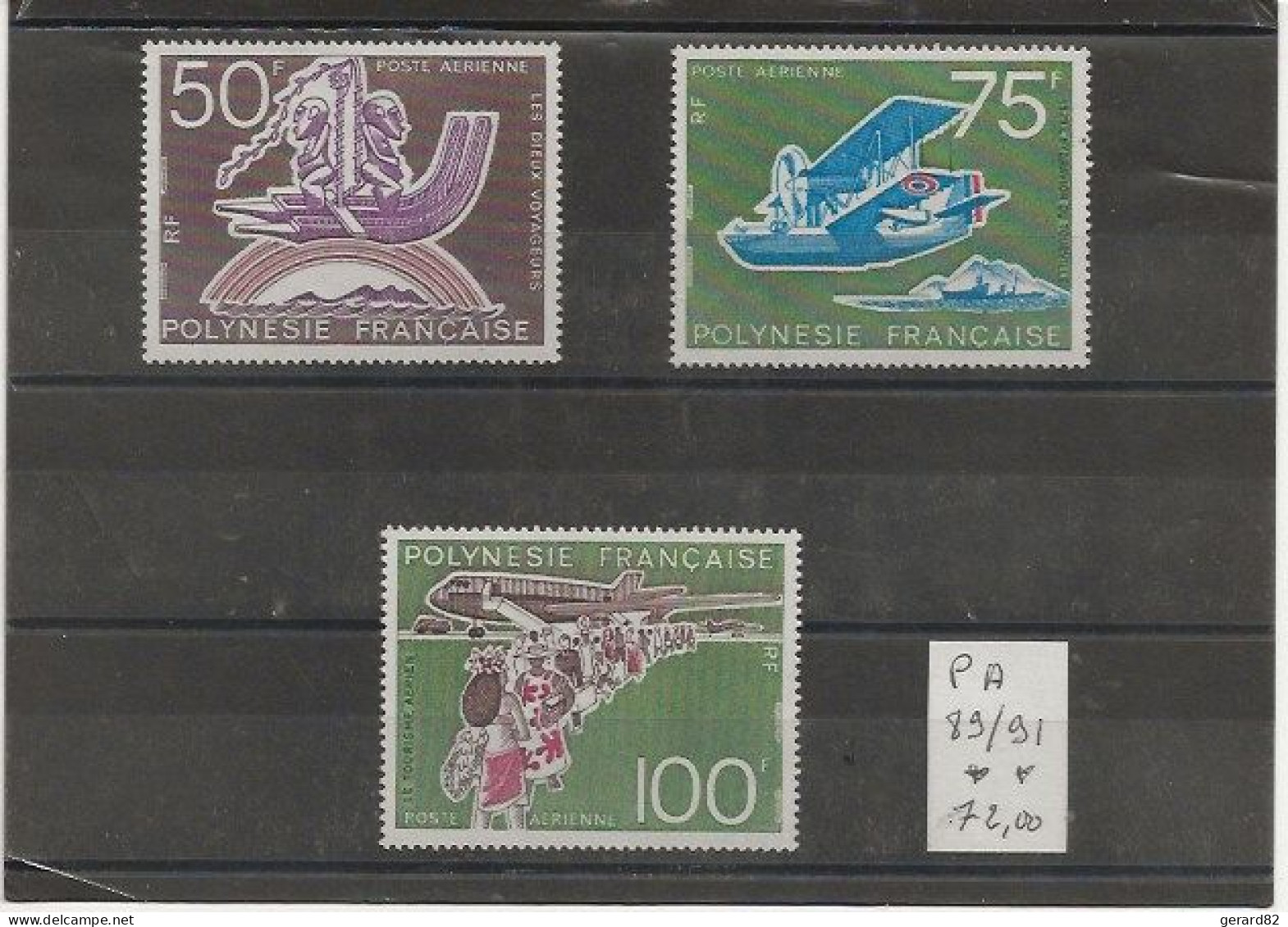 POLYNESIE   TIMBRES  N° 89/91  PA   N** - Unused Stamps