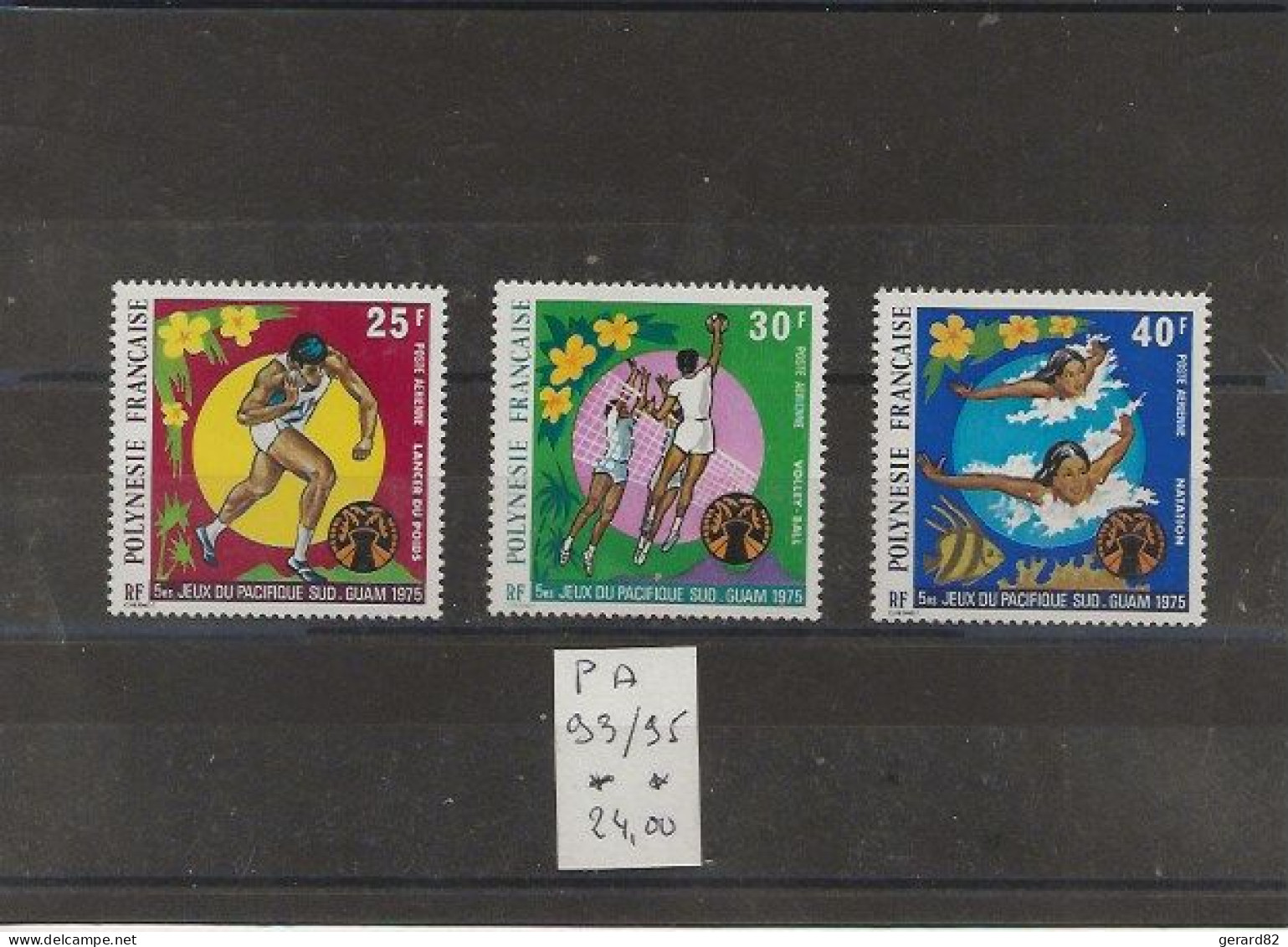 POLYNESIE   TIMBRES  N° 93/95  PA   N** - Unused Stamps