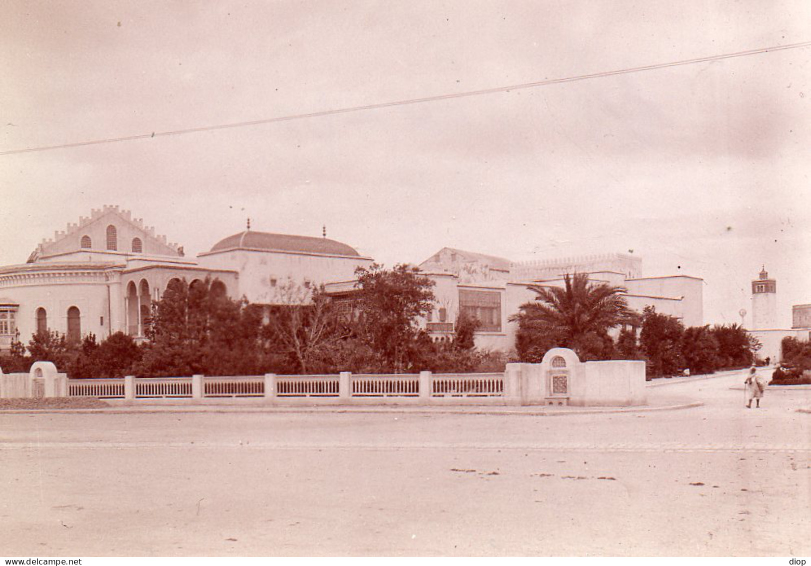 Photographie Photo Vintage Snapshot Afrique Tunisie Tunis Le Bardo - Africa