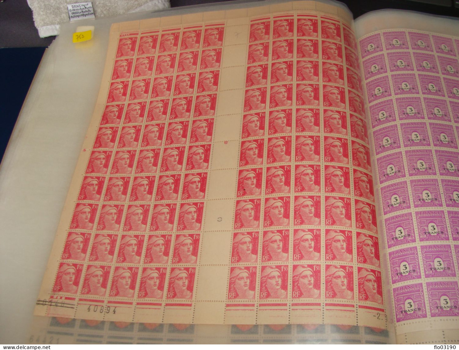 N° 712 En Feuille  De 100 Timbres Entières Neuves - Ganze Bögen