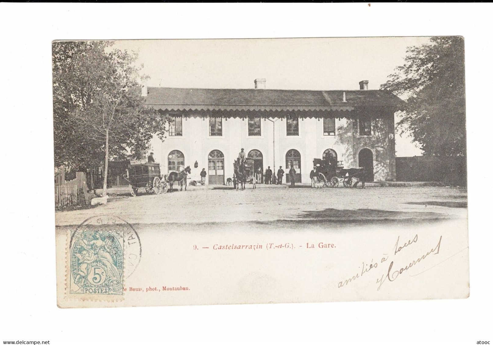 9 - CASTELSARRAZIN - La Gare - Castelsarrasin