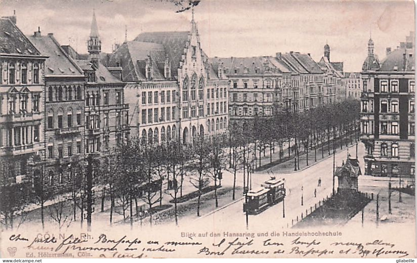 Köln  - Cöln Rhein - Blick Auf Den Hansaring Und Die Handelshoschule - 1903 - Koeln