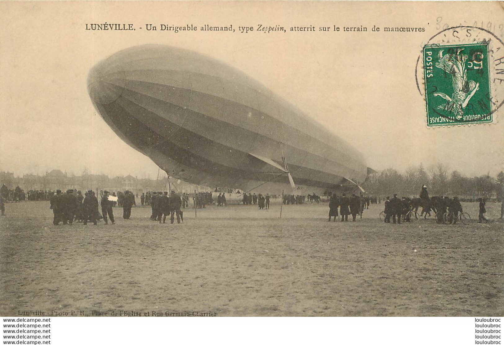 DIRIGEABLE ALLEMAND A LUNEVILLE TYPE ZEPPELIN - Dirigeables