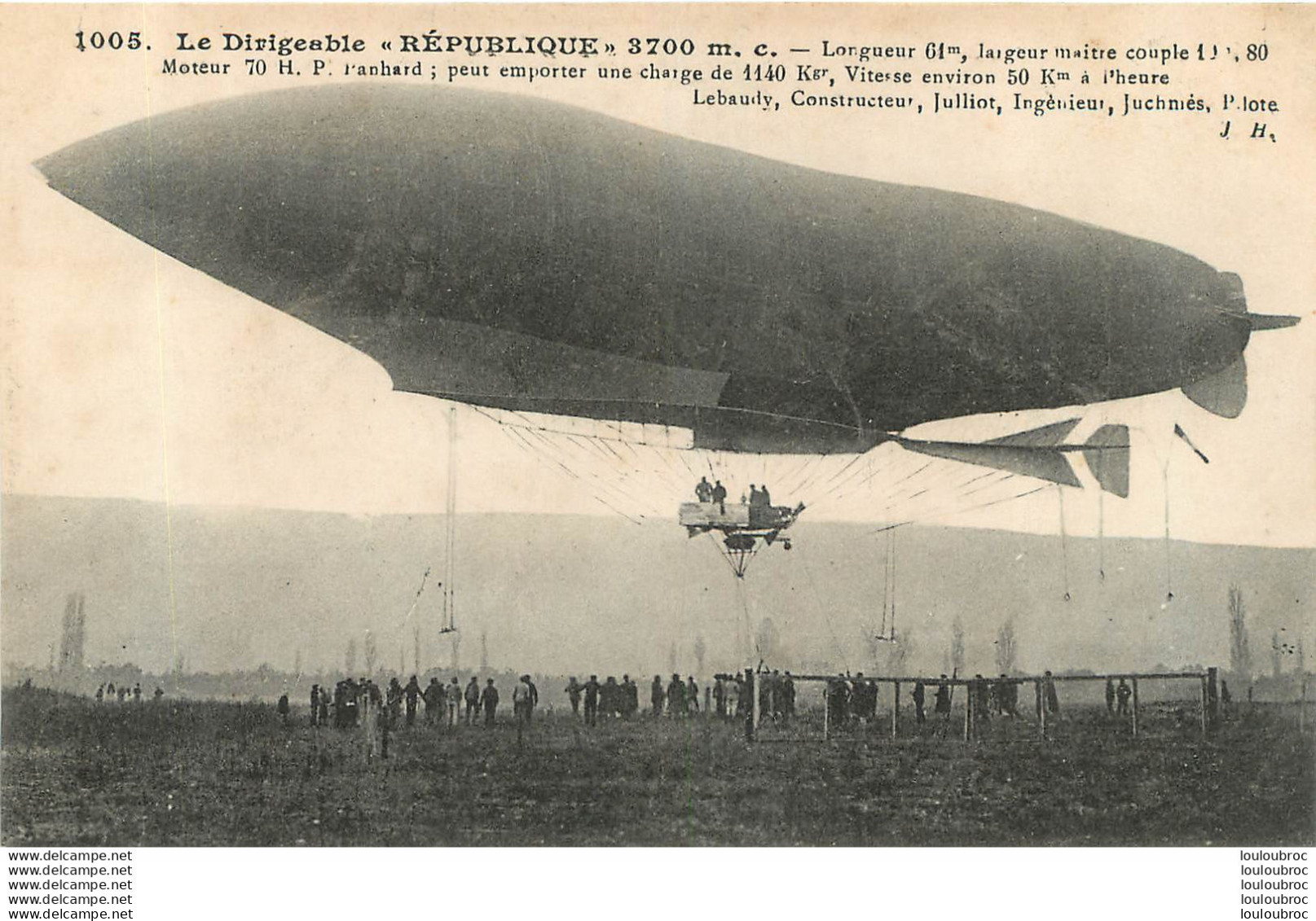 DIRIGEABLE  REPUBLIQUE  LEBAUDY - Airships